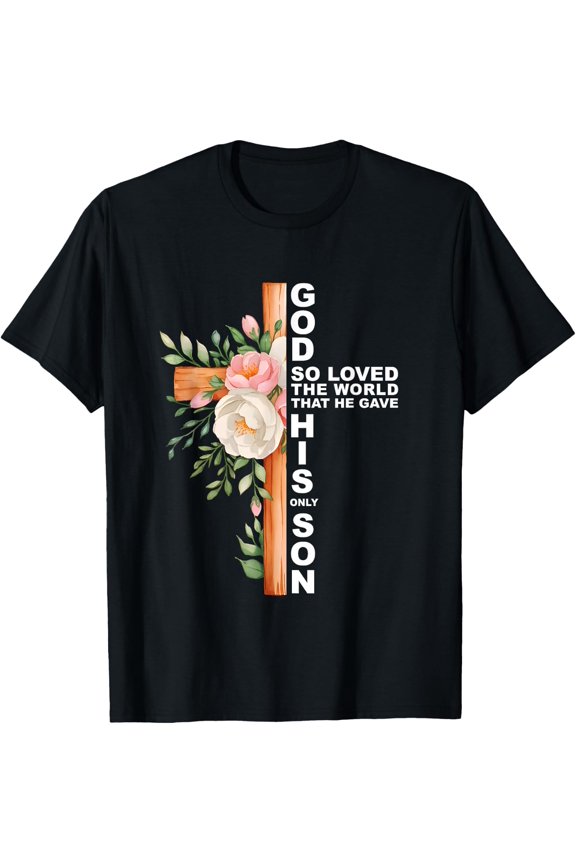 Christian Cross Bible Faith John 3 16 T-Shirt