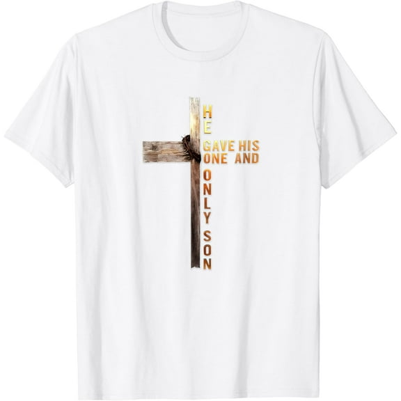 Christian Cross Bible John 3:16 Reflection 0L3Q48 T-Shirt