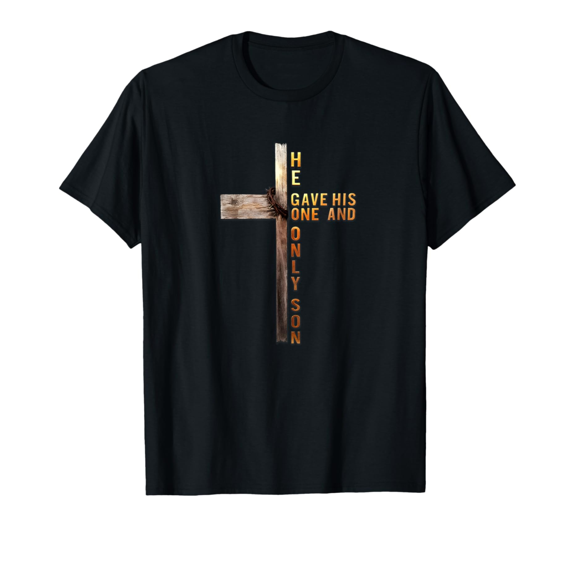 Christian Cross Bible John 3 16 Reflection Religious Faith T-Shirt