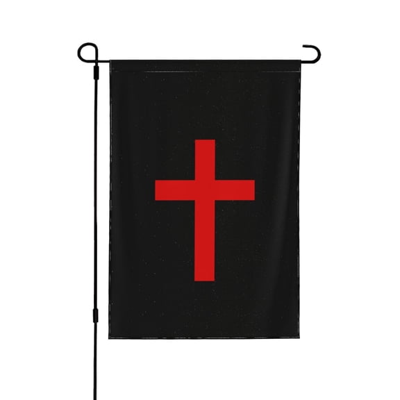 Christian Cross Garden Flag 12.5 X 18 Inch Double Sided, Decorative Flag Balcony Courtyard Indoor Welcome Garden Flag