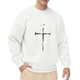 thumbnail image 1 of Christian Cross Graphic Crewneck Sweatshirt with Long Sleeves Men’s and Big Men’s Pullovers Top Oversized Casual Comfy Fall Fashion Outfits Clothes, 1 of 5