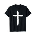 thumbnail image 1 of Christian Cross Graphic T-Shirt for Women, Pattern printing，Soft Comfortable Tee Top，Round neck，Loose，cotton，black，S-5XL, 1 of 1