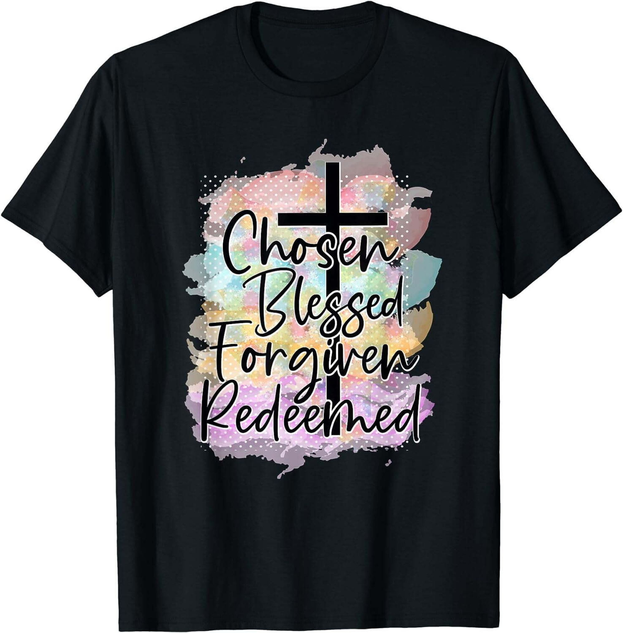 Christian Cross Jesus Faithful T-Shirt - Gracefully Embraced and Saved ...