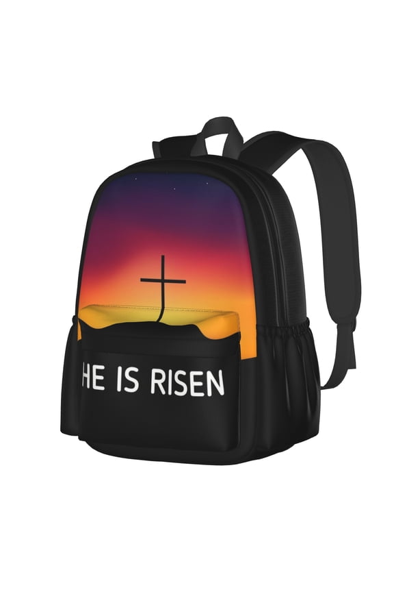 Christian Cross Jesus Multipurpose Backpack Lightweight School Work Large Capacity Laptop Packsack Picnic Camping Travel Backpacks