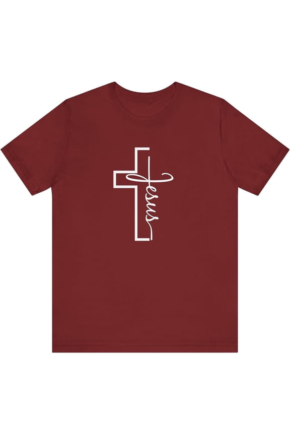 Christian Cross Jesus T-Shirt – Unisex Faith Tee | Religious Christian Apparel | Inspirational Jesus Shirt | Bible Tee