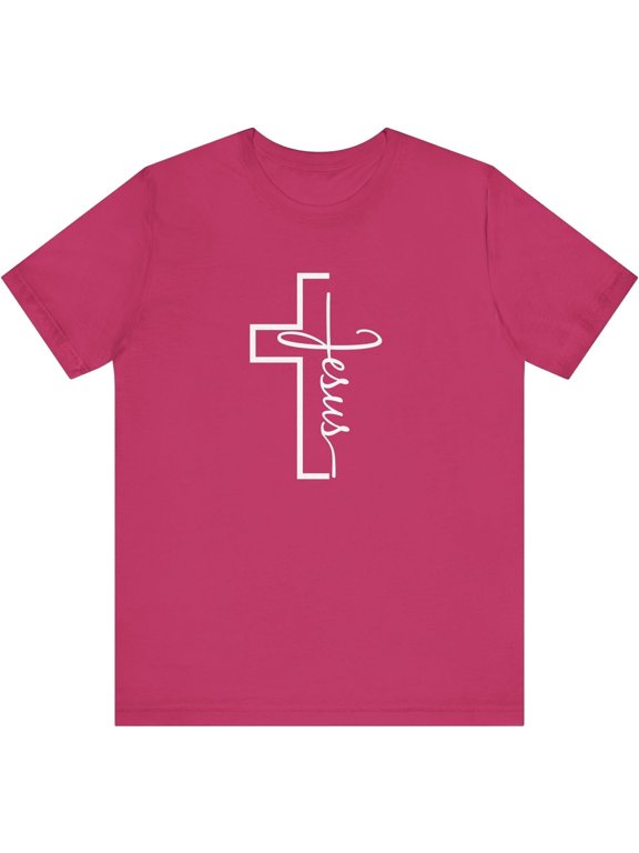 Christian Cross Jesus T-Shirt – Unisex Faith Tee | Religious Christian Apparel | Inspirational Jesus Shirt | Bible Tee