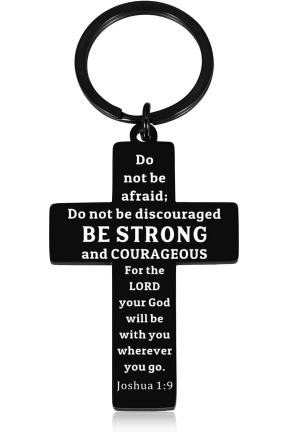 Christian Cross Keychain Gifts for Women Men Adults, Religious Bible Verse Key chain, Faith Based Keyring for Boys Girls Kids, Easter Basket Stuffers for Teen Boys, Confirmation Easter Gifts