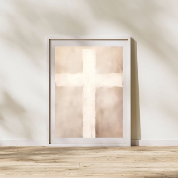 Christian Cross Minimalist Wall Art Modern Jesus Bible Art Bible Faith ...