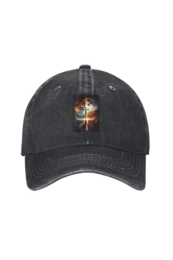 Christian Cross Religious Cowboy Hat Baseball Hat Trucker Hat For Men Women Retro Denim Hats Baseball Cap Dad Hat