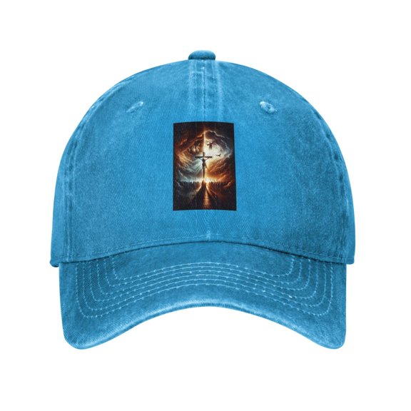 Christian Cross Religious Cowboy Hat Baseball Hat Trucker Hat For Men Women Retro Denim Hats Baseball Cap Dad Hat