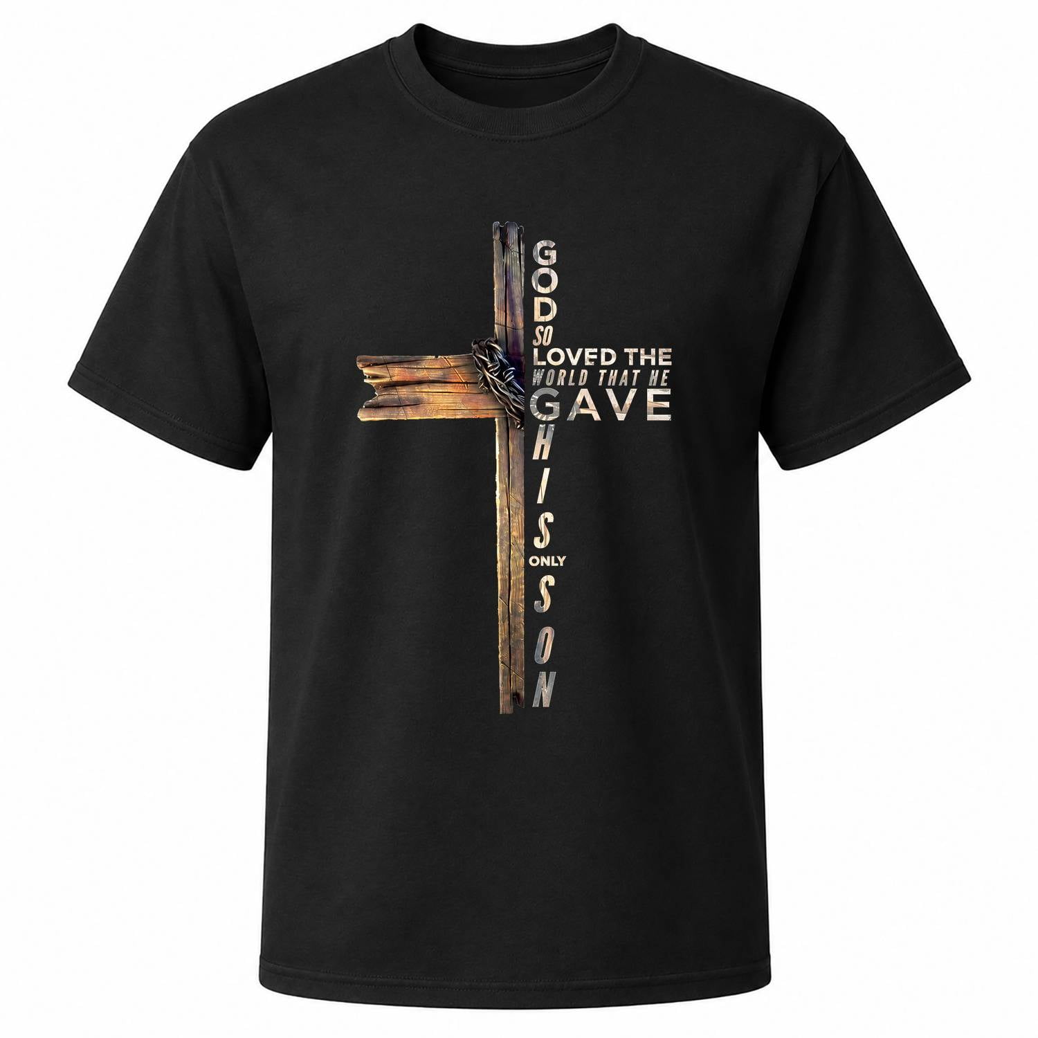 Christian Cross Scripture Graphic T-Shirt, Unisex Classic Fit, Cotton ...
