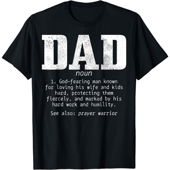 Christian Dad Religious Faith Bible Verse Father's Day T-Shirt