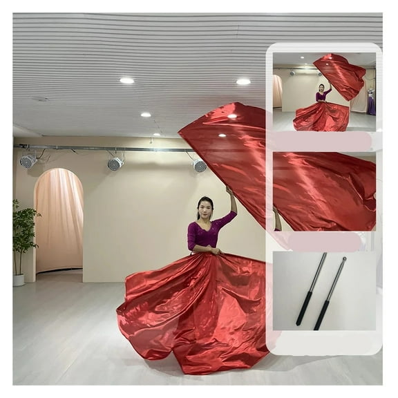 Christian Dance Flags 190 × 140 Dance Props Accessories Dance Banners Church Performance Multi-colored Options With Sticks