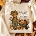 thumbnail image 1 of Christian Day Shirt, God's Got a Plan Mine Was Terrible Highland Cow Sweatshirt, Funny Faith Fall Hoodie, Christian Gift for Women, 1 of 9