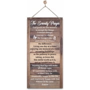 Christian Decor, The Serenity Prayer Hanging Sign, Decorative Wall Plaque, Rustic Farmhouse Door Sign, Inspirational Hanging Wood Sign, Family Sign, Christian Home Wall Decor, Bedroom Decor
