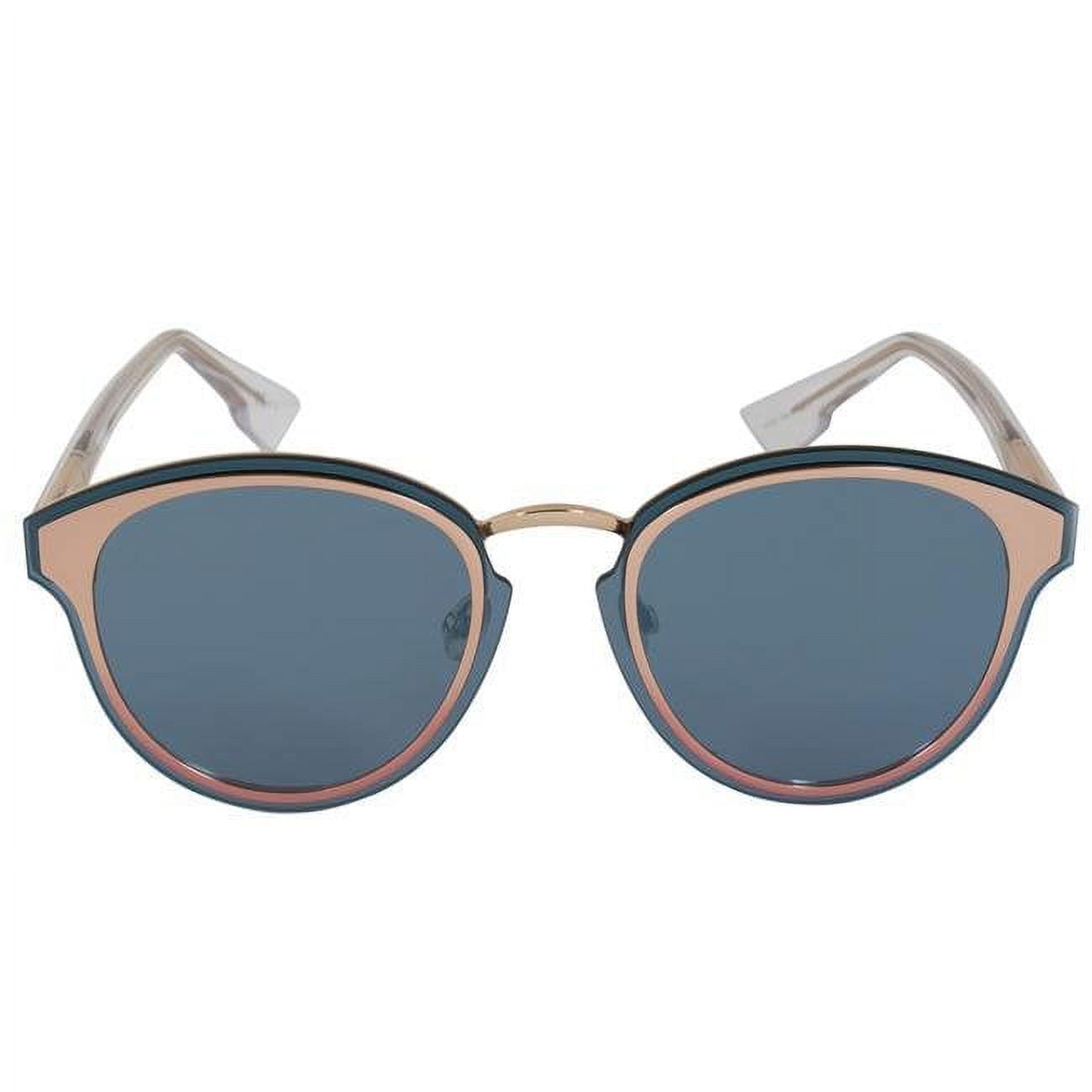 Christian Dior DIOR SUNG NIGHT 35J2A 65 65 11 150 mm. Nightfall Sunglasses Rose Gold Frame Blue Mirrored Lenses Walmart