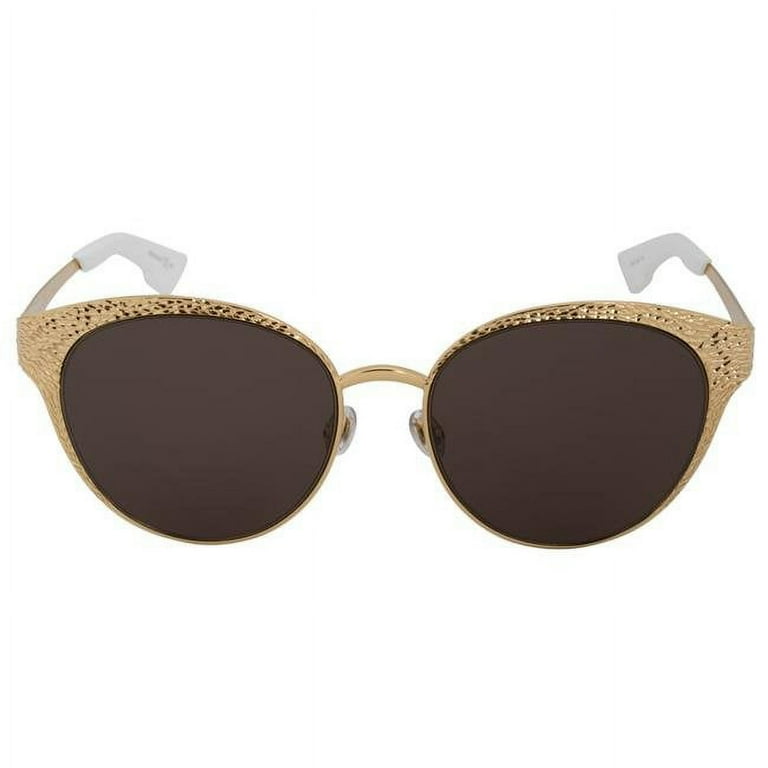 美品✨Christian Dior Logo Gold Sunglasses Christian Dior Vintage Logo Sunglass Shades Brown Gold
