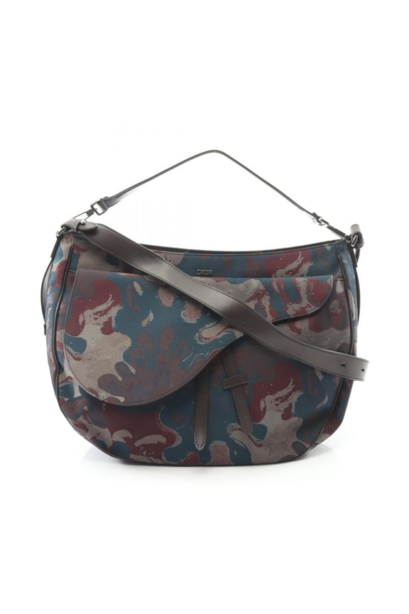 Pre-Owned Christian Dior Dior Christian x Peter Doig Saddle Bag Shoulder Canvas... (Good)