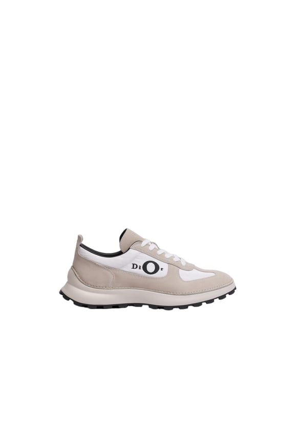 Christian Dior Low-Profile Sneaker With Textured Design And Bold Logo Neutrals (Men's)