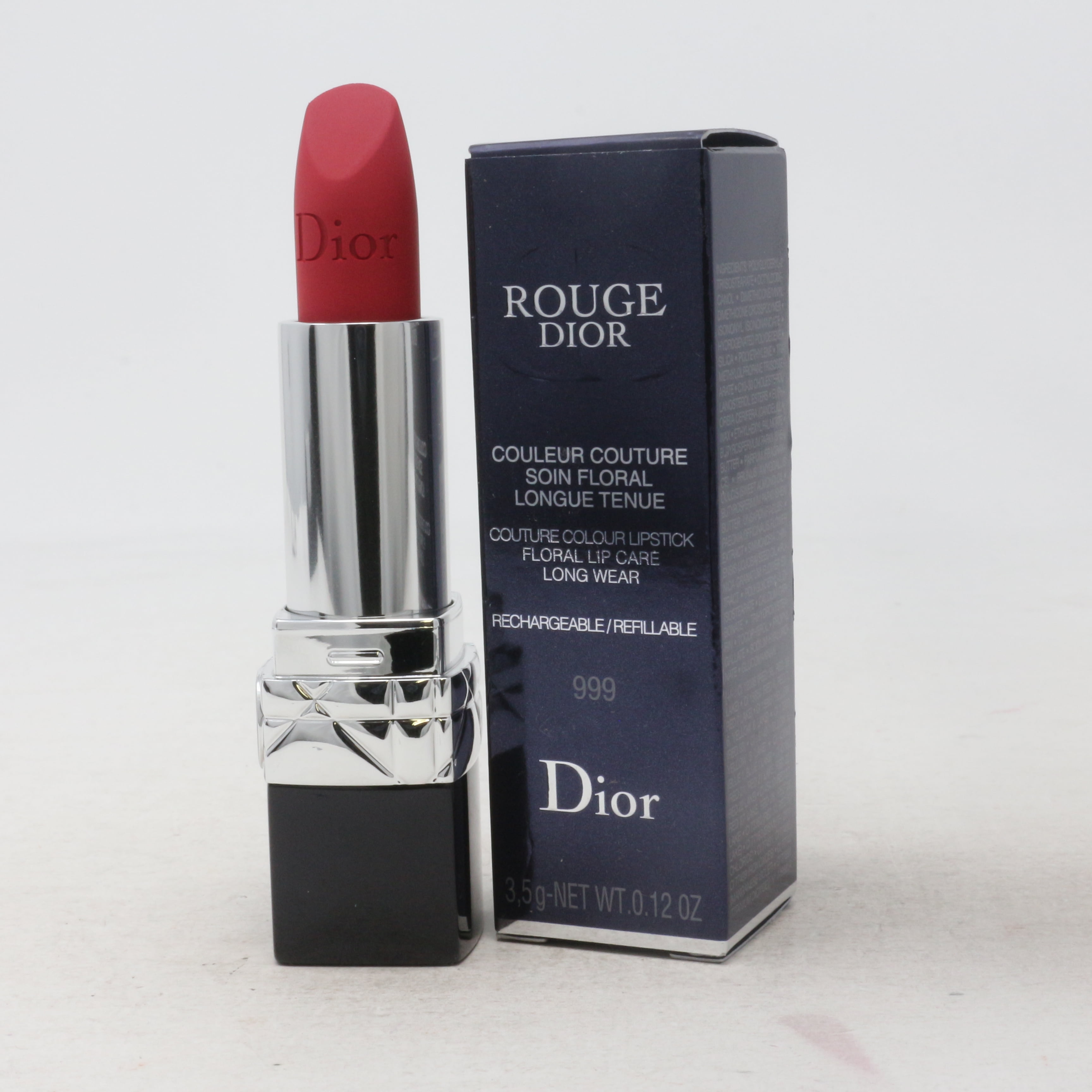 Christian Dior Rouge Dior Couture Lipstick Matte - 999 Red 0.12 oz Lipstick  (Refillable) 