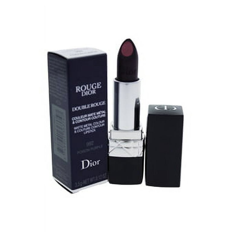 Christian Dior Rouge Dior Double Rouge Matte Metal Color Lipstick 992 Poison Purple 0.12 oz Lipstick