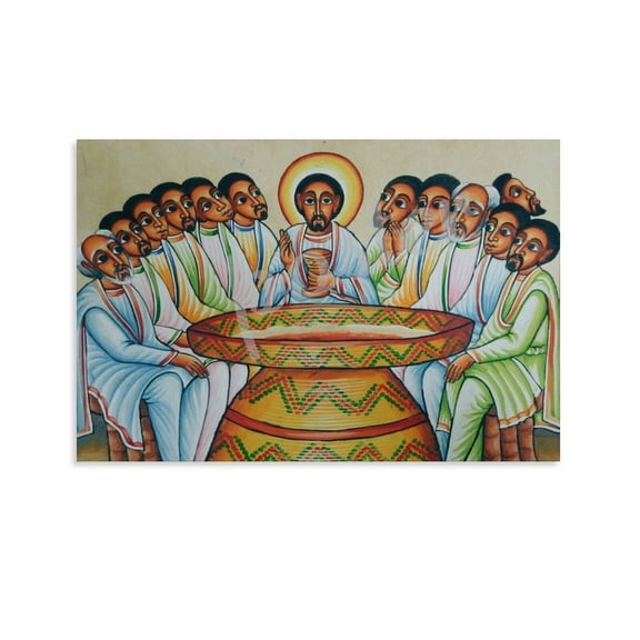 Christian Easter Ethiopian Art Poster Abstract Art Poster Canvas Painting Posters And Prints Wall Art for Living Room Bedroom Decor