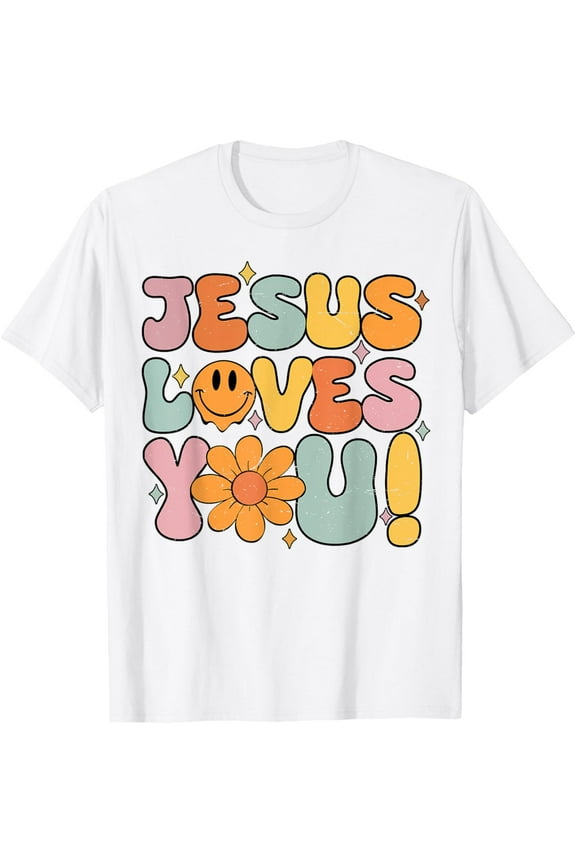 Christian Easter Jesus Loves You Girl T-Shirt Shirts
