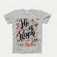 thumbnail image 1 of Christian Easter T-shirt, He Is Risen Tshirt, Christian Women Tee Shirt, Easter Bible Verse Shirt, Religious Easter Gift for Her, 1 of 7