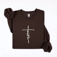 thumbnail image 1 of Christian Embroidery Faith Cross Inspirational Sweatshirt for Men and Women, 1 of 6