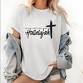 thumbnail image 1 of Christian Encouragement Tee - "Hard Fought & Heartfelt" Inspirational Shirt - Soft Cotton Worship Apparel with Cross Design for Daily Strength, 1 of 6