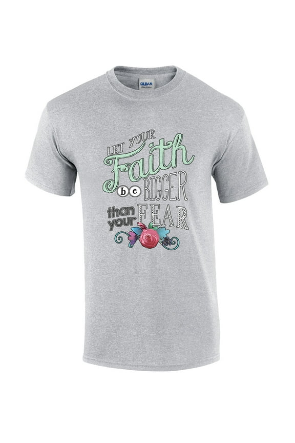 Christian Faith Bigger Than Fear Graphic T-shirt