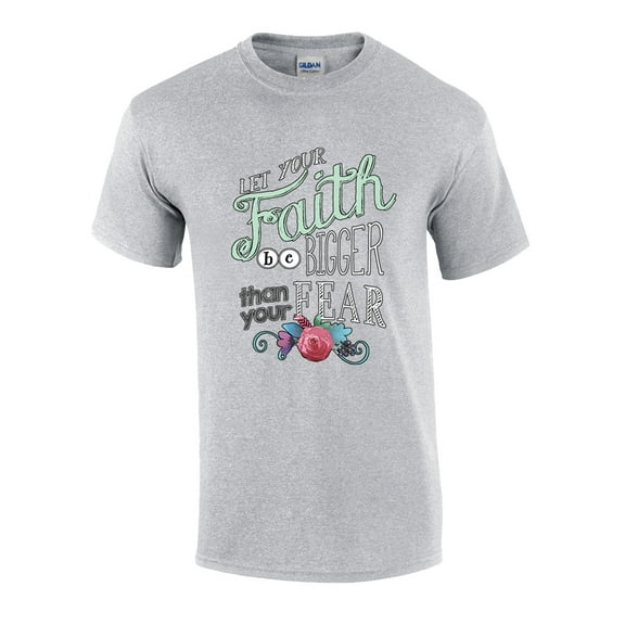 Christian Faith Bigger Than Fear Graphic T-shirt