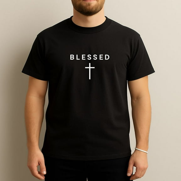 Christian Faith – Blessed Cross T-Shirt – Religious Gift