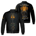 Christian Faith Bomber Jacket – Jesus Christ and Lion Cross Graphic ...