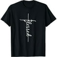 thumbnail image 1 of Christian Faith Cross Script - Blessed For Men For Women T-Shirt, 1 of 3
