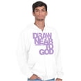 thumbnail image 1 of Christian Faith Draw Near to God Zip Up Hoodie Men's Women's Brisco Brands S, 1 of 5