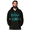 thumbnail image 1 of Christian Faith Give Thanks to Lord Unisex Plus Fleece Graphic Hoodie Brisco Brands 3X, 1 of 6