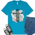 thumbnail image 1 of Christian Faith Graphic Premium T-Shirt – God Says You Are Bible Verse Tee for Women, Aqua, S, 1 of 6