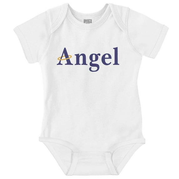 Christian Faith Holy Angel Halo Romper Boys or Girls Infant Baby Brisco Brands NB
