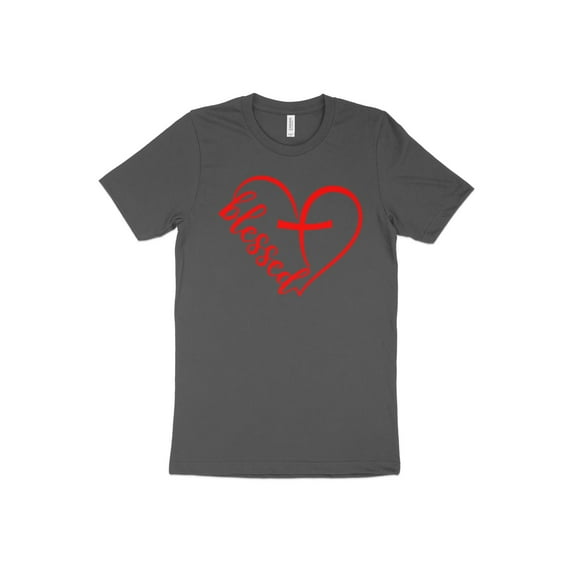 Christian Faith Inspirational Church Tshirt Blessed Heart Gift for Religious Men Women Kids Boys Girls T-Shirt