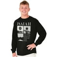 thumbnail image 1 of Christian Faith Isaiah Mountains Long Sleeve TShirt Men Women Brisco Brands S, 1 of 5