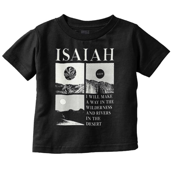 Christian Faith Isaiah Mountains Toddler Boy Girl T Shirt Infant Toddler Brisco Brands 6M