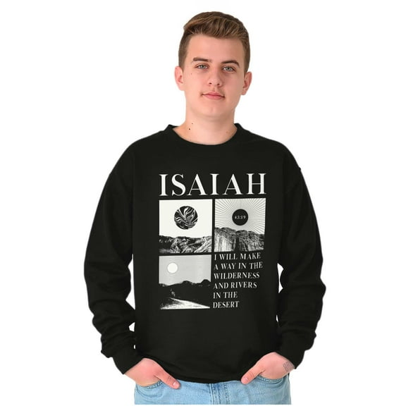 Christian Faith Isaiah Mountains Unisex Plus Fleece Graphic Sweatshirt Brisco Brands 2X