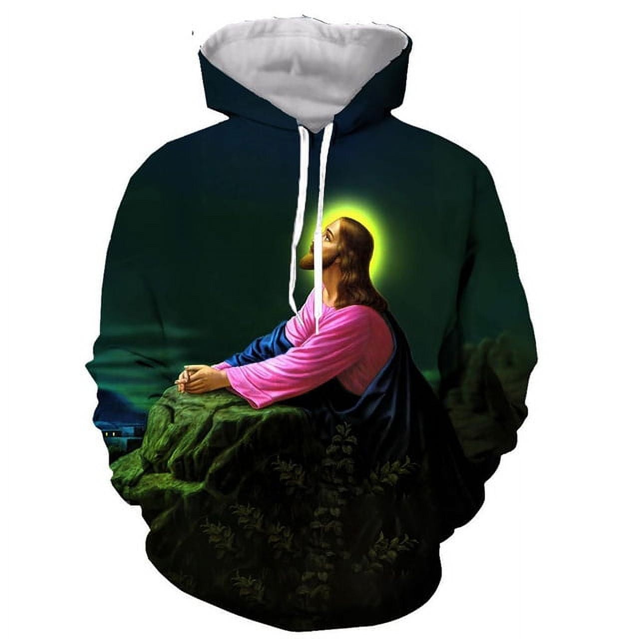 Christian Faith Jesus 3D Printed Hoodie Cool Fashion Graphic Sweatshirt