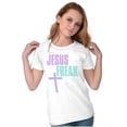 thumbnail image 1 of Christian Faith Jesus Freak Cross Womens Slim Fit Graphic Tee Brisco Brands S, 1 of 5
