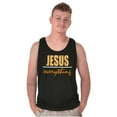 thumbnail image 1 of Christian Faith Jesus Over Everything Tank Top Tee Shirt Women Brisco Brands X, 1 of 6