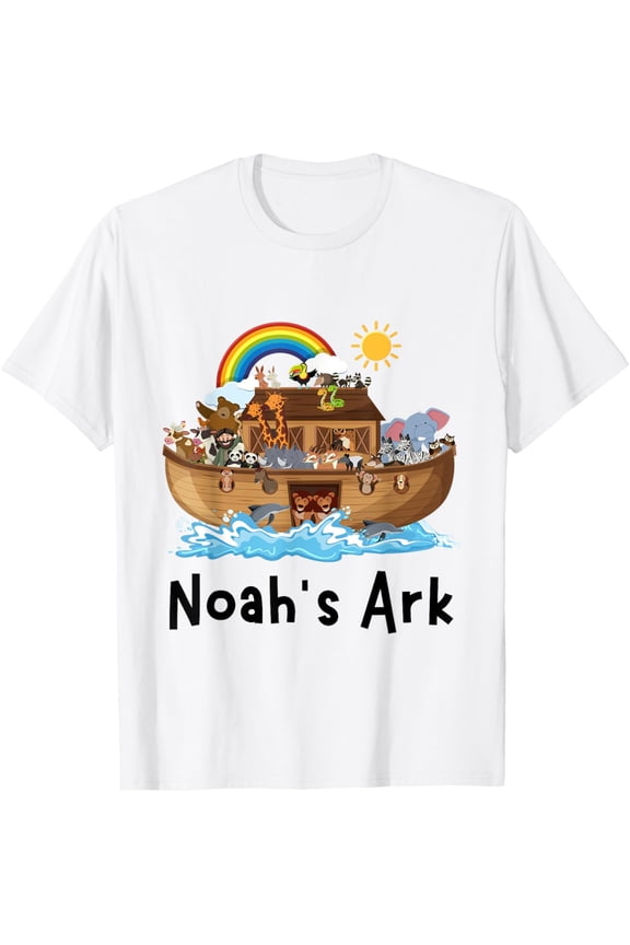 Christian Faith Noah's Ark Sunday School Student Rainbow T-Shirt