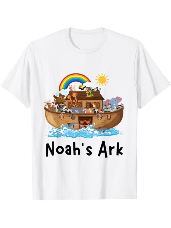 Christian Faith Noahs Ark Sunday School Student Rainbow T-Shirt