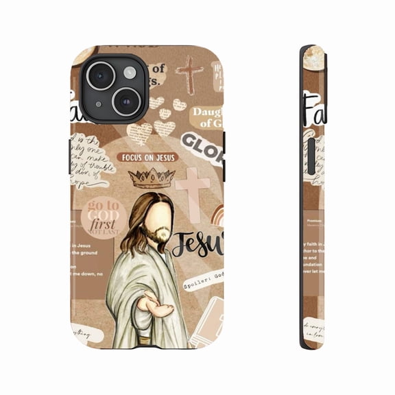 Christian Faith Phone Case Eye-Catching Design for Faithful Believers with Inspirational Quotes Compatible with iPhone 11/12/13/14/15/16 (Pro Max/Plus)