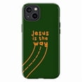 thumbnail image 1 of Christian Faith Phone Case, Jesus is the Way Inspirational Bible Verse Design, Religious Motivational Protective Cover for iPhone 17 16 15 14 13 12 11 Pro Max Plus Mini, 1 of 6